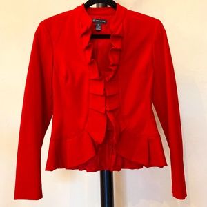 I.N.C. Fitted Stylish Red Blazer Jacket